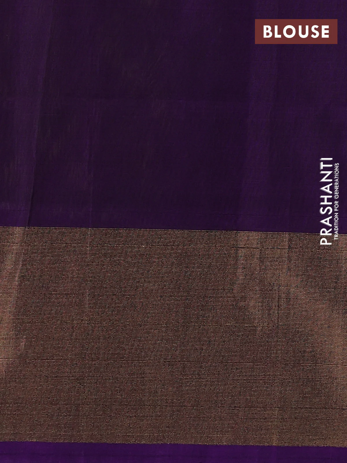 Ikat silk cotton saree green and purple with allover ikat weaves and long zari woven ikat border - Image 3