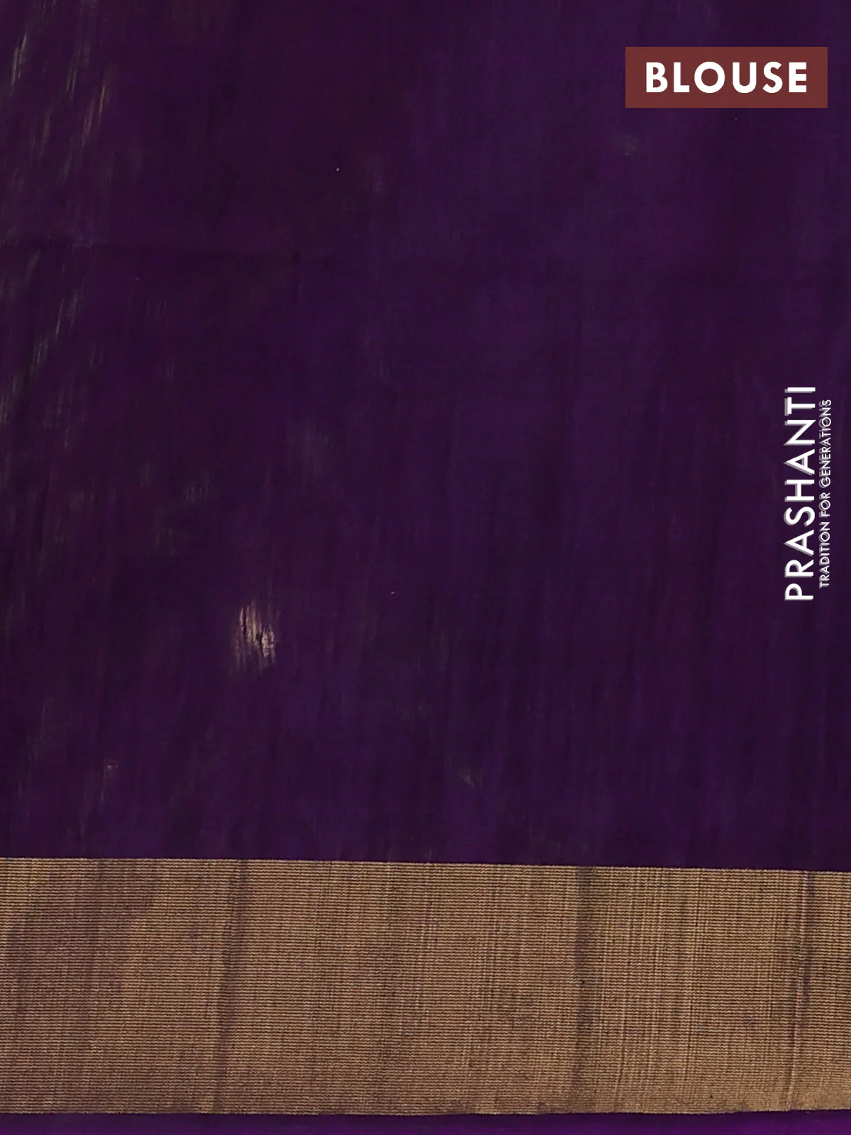 Ikat silk cotton saree green and purple with allover ikat weaves and zari woven border - Image 3