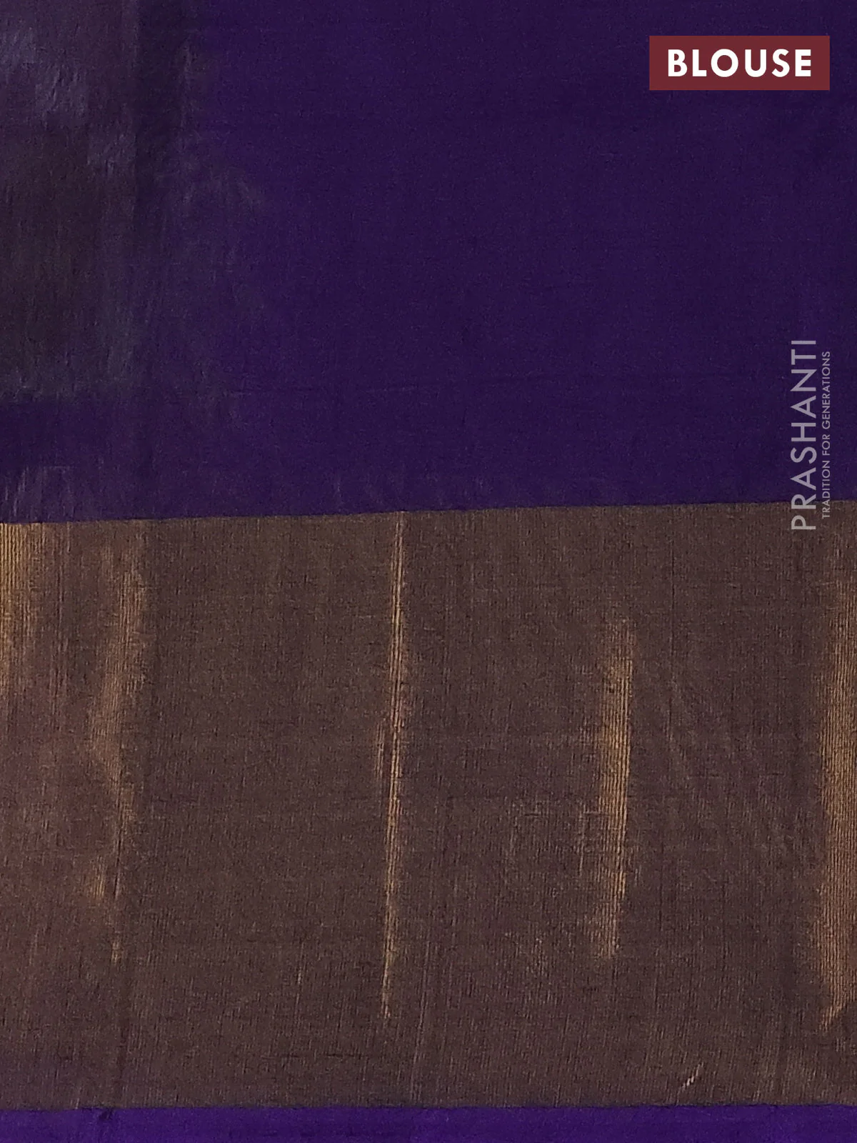 Ikat silk cotton saree green and violet with allover ikat weaves and long zari woven ikat border - Image 3