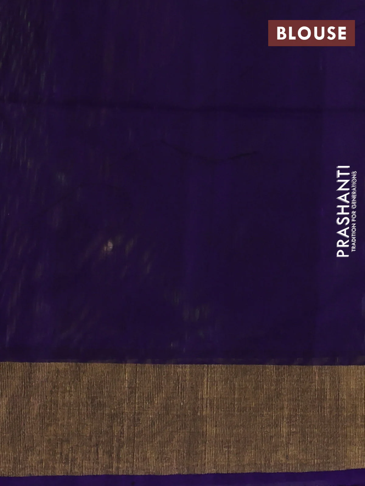 Ikat silk cotton saree green and violet with allover ikat weaves and zari woven border - Image 3