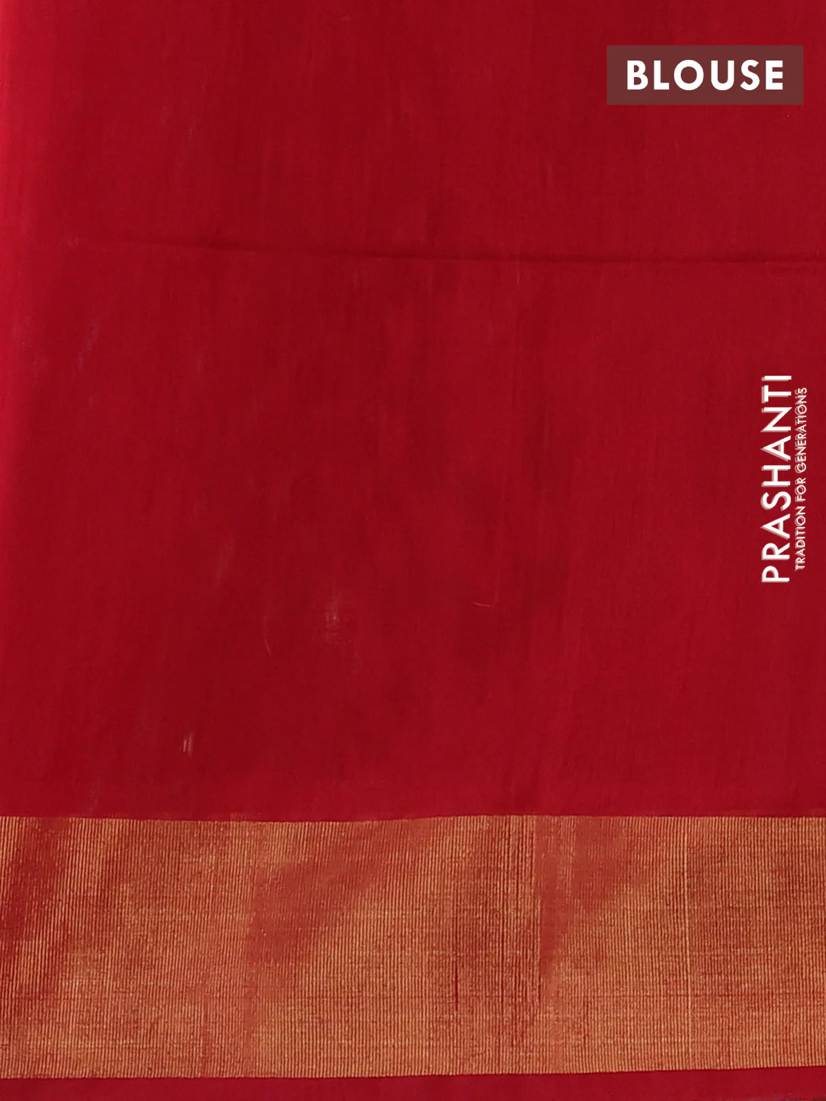 Ikat silk cotton saree navy blue and red with allover ikat weaves and zari woven border - Image 3