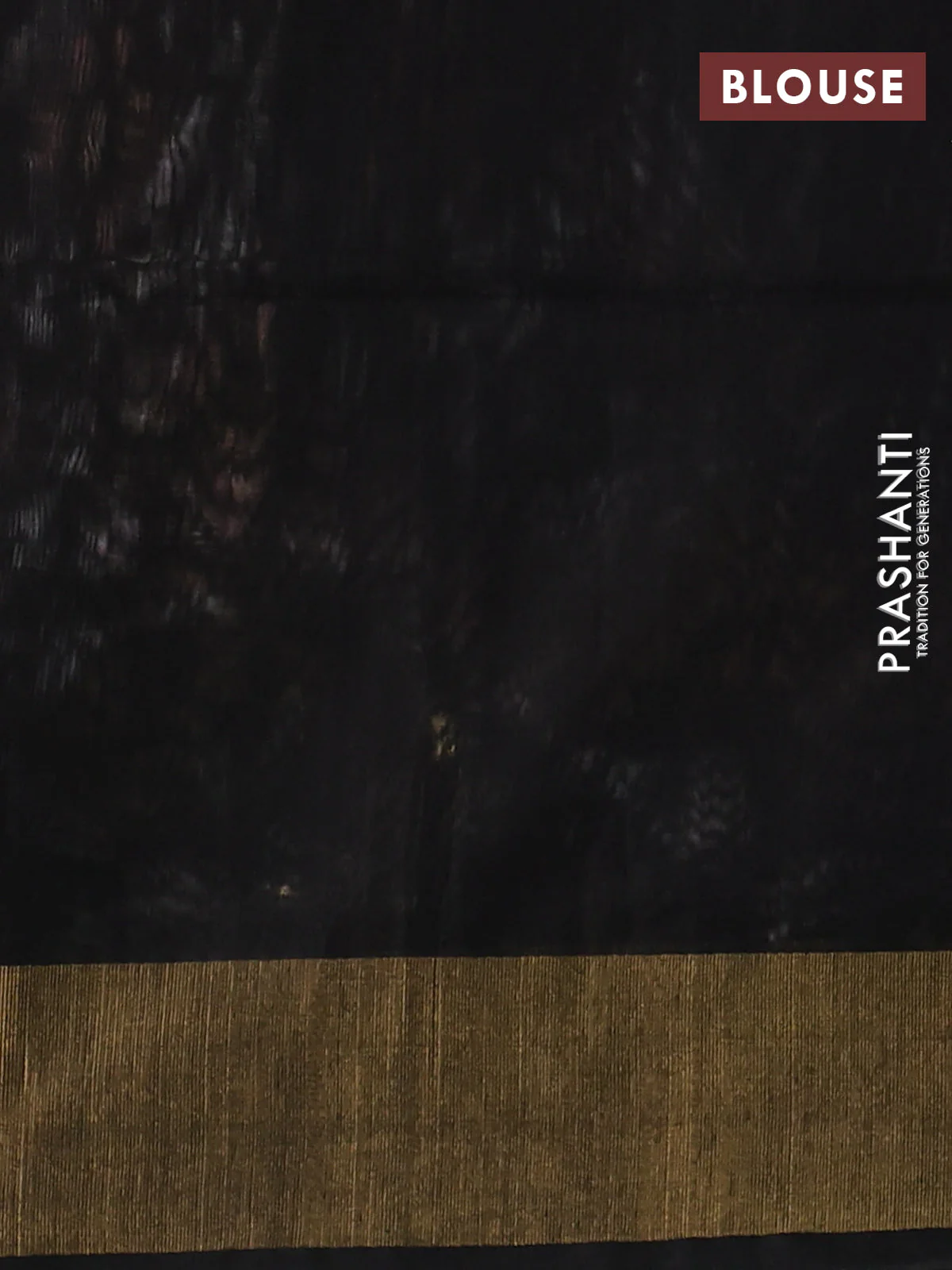 Ikat silk cotton saree off white and black with allover ikat weaves and zari woven border - Image 3