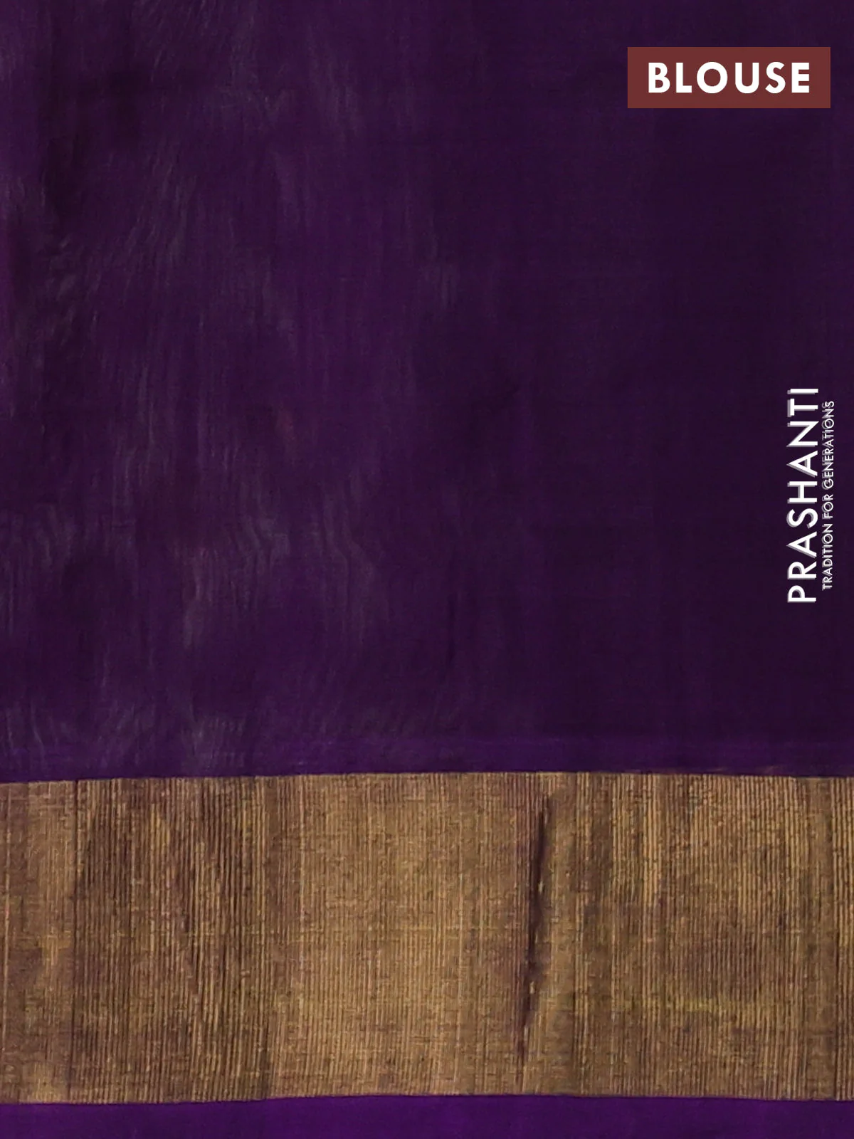 Ikat silk cotton saree off white and purple with allover ikat weaves and zari woven border - Image 3