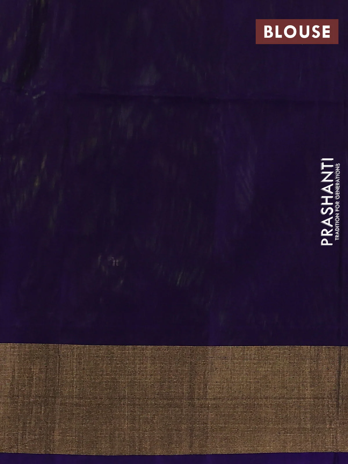 Ikat silk cotton saree parrot green and blue with allover ikat weaves and zari woven border - Image 3