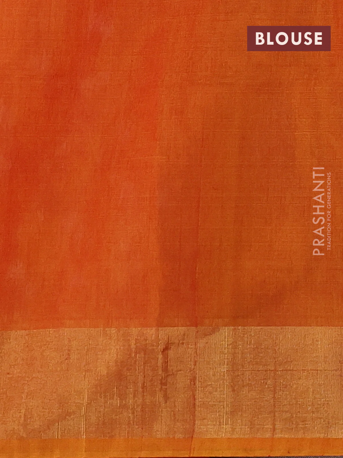 Ikat silk cotton saree pastel maroon and dark mustard with allover ikat weaves and zari woven border - Image 3