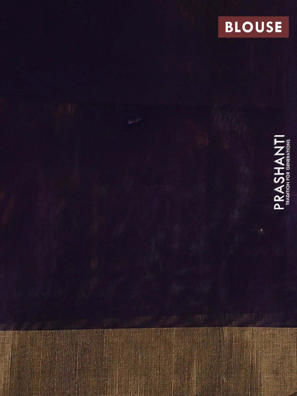 Ikat silk cotton saree peach shade and deep violet with allover ikat weaves and zari woven border - Image 3