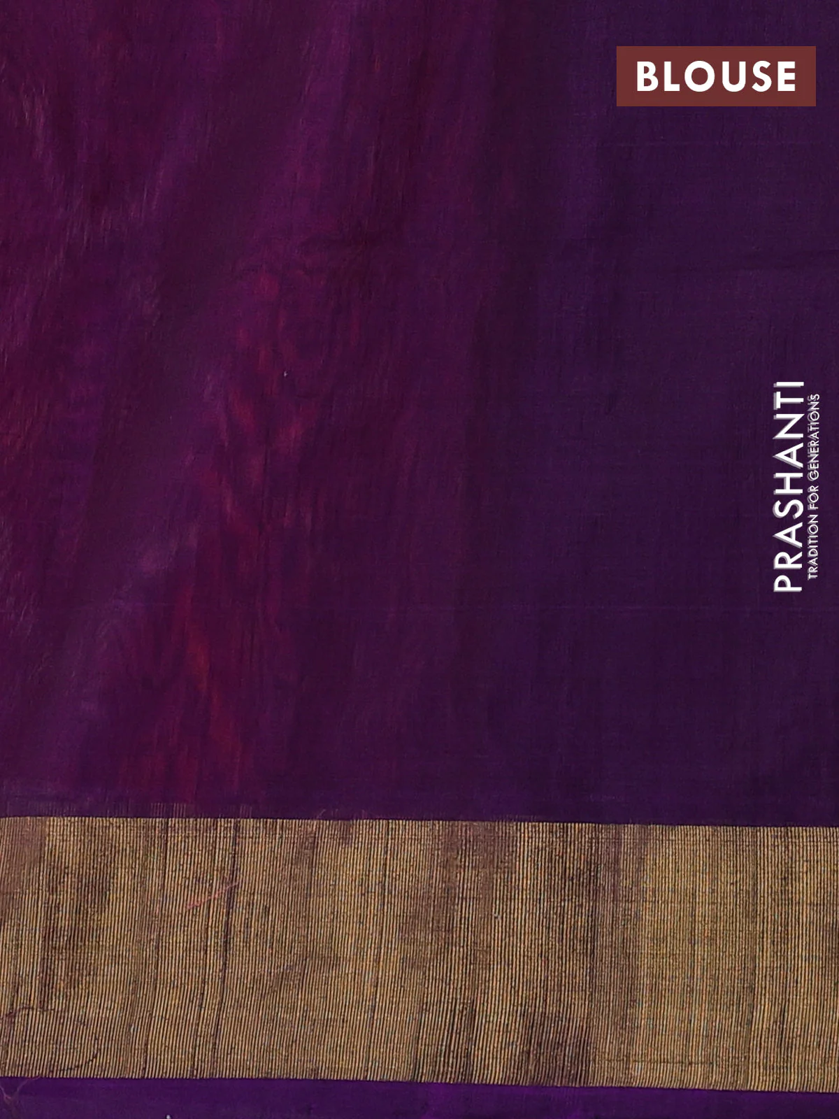 Ikat silk cotton saree pink and purple with allover ikat weaves and zari woven border - Image 3