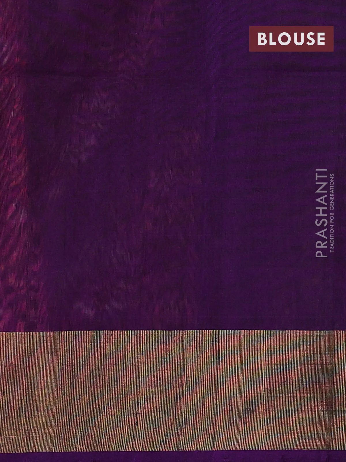 Ikat silk cotton saree pink and purple with alover ikat weaves and zari woven border - Image 3