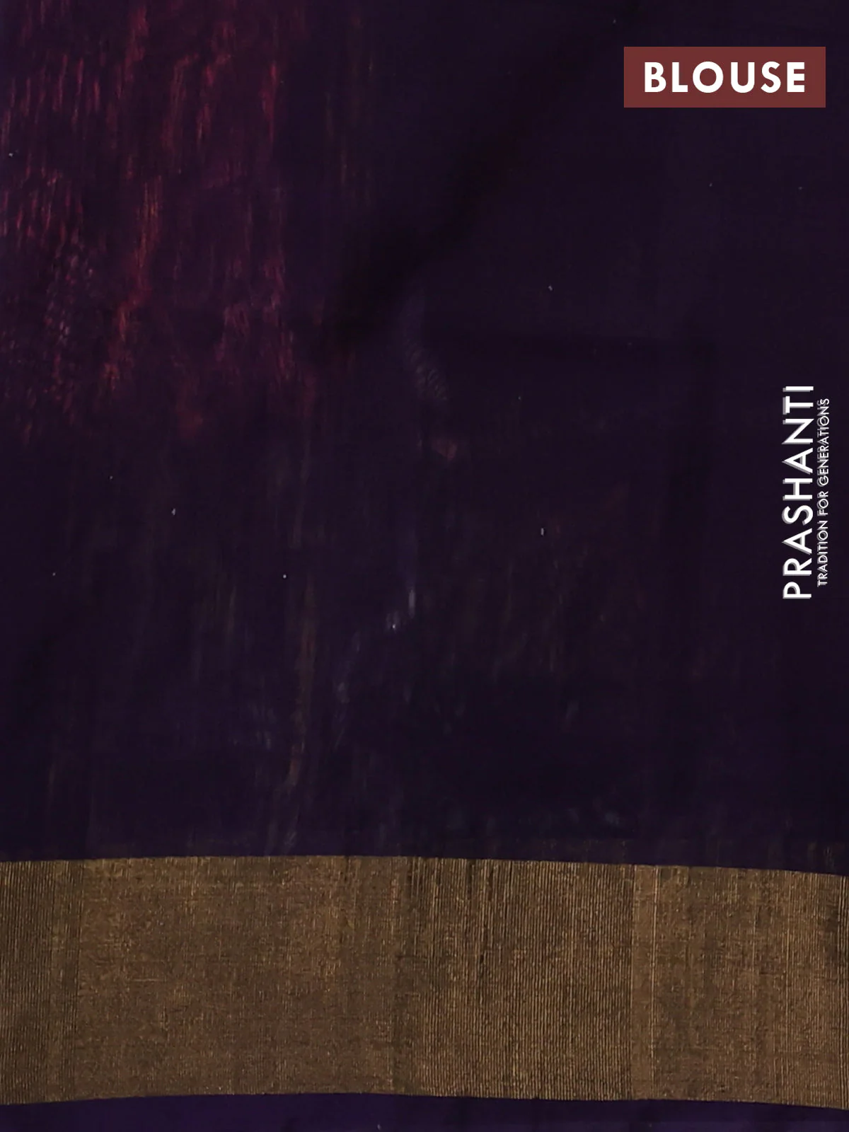 Ikat silk cotton saree pink shade and deep violet with allover ikat weaves and zari woven border - Image 3