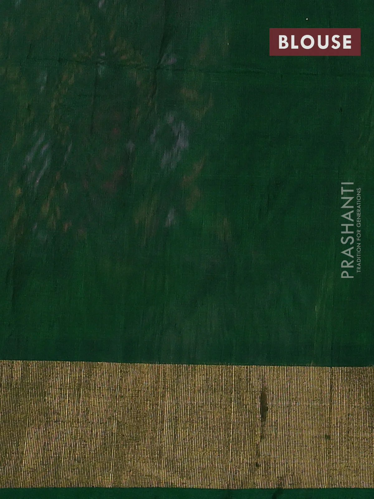 Ikat silk cotton saree purple and green with alover ikat weaves and zari woven border - Image 3