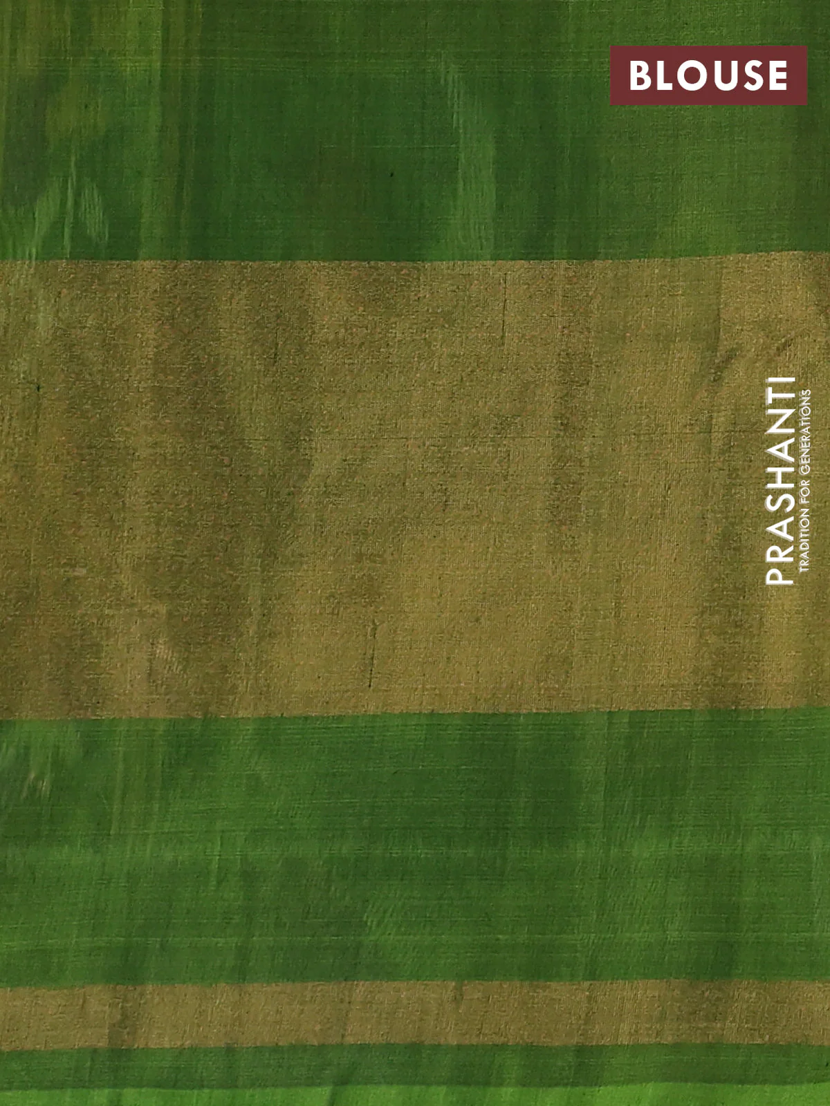 Ikat silk cotton saree purple and light green with allover ikat weaves and long zari woven ikat border - Image 3