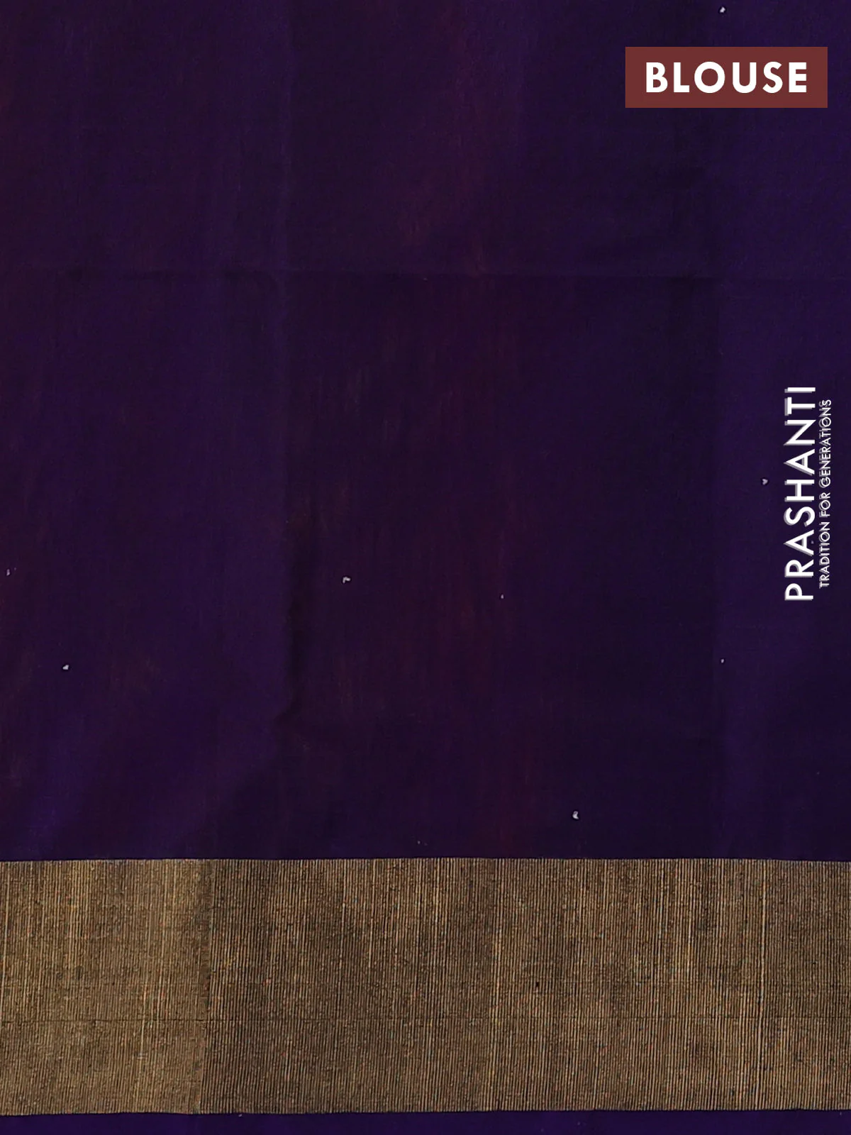 Ikat silk cotton saree red and violet with allover ikat weaves and zari woven border - Image 3