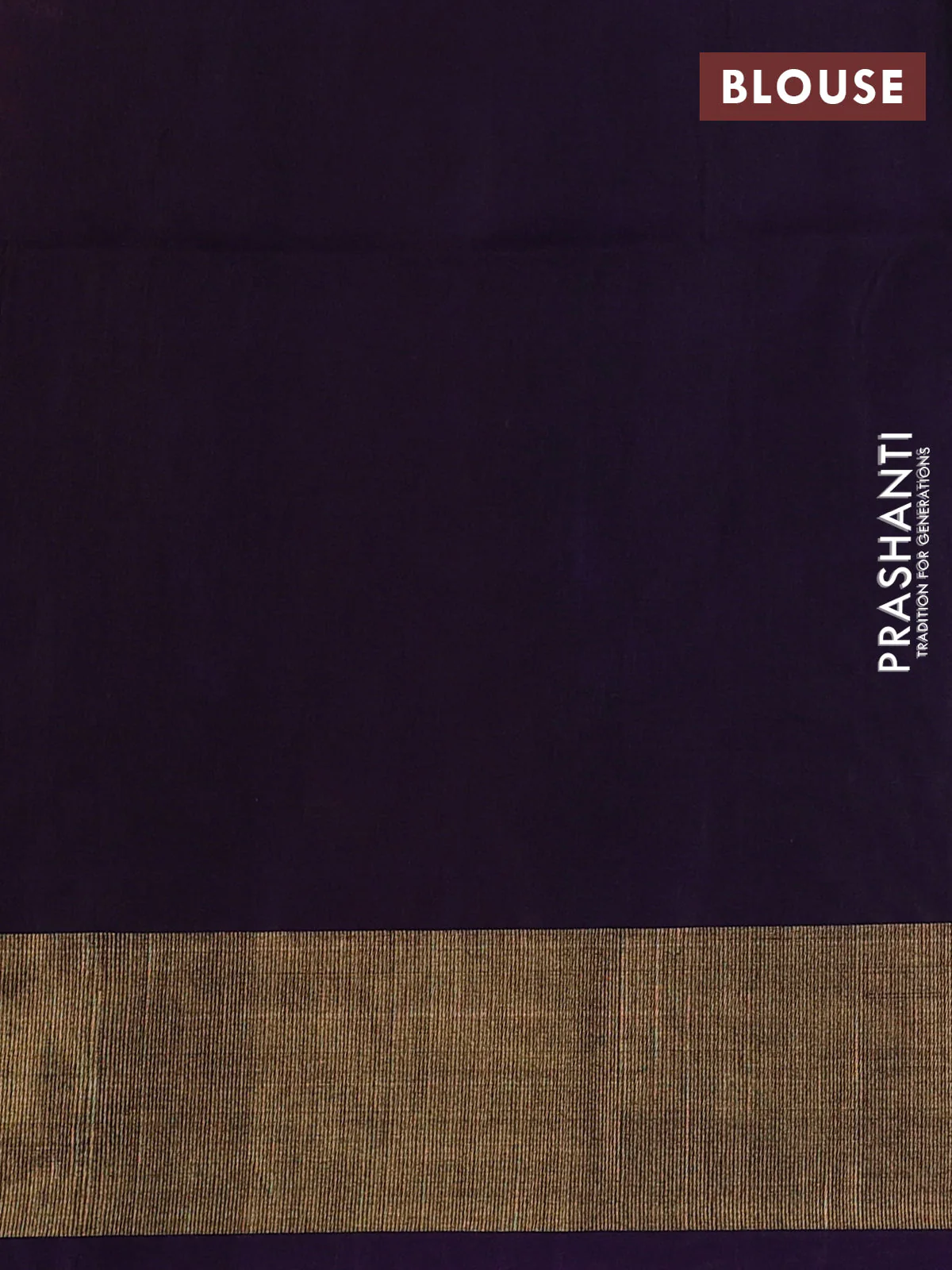 Ikat silk cotton saree red shade and deep violet with allover ikat weaves and zari woven border - Image 3