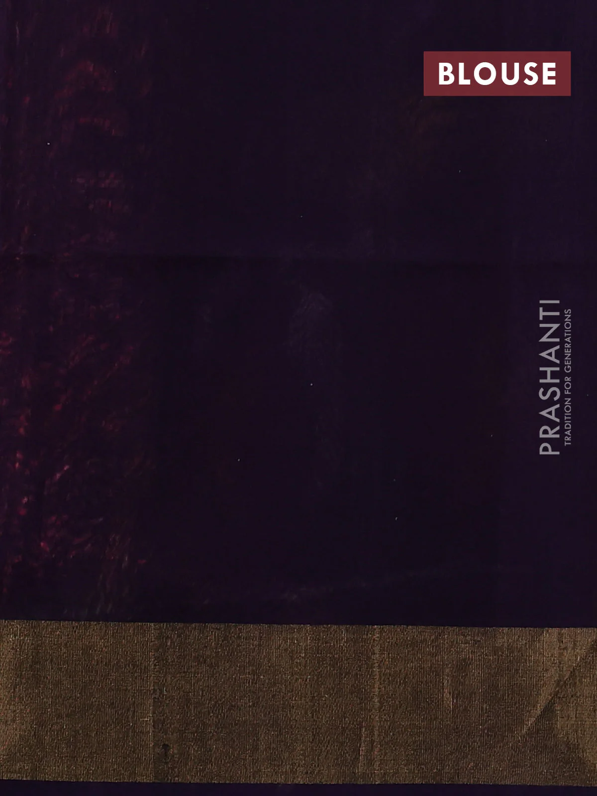 Ikat silk cotton saree red shade and deep violet with allover ikat weaves and zari woven border - Image 3