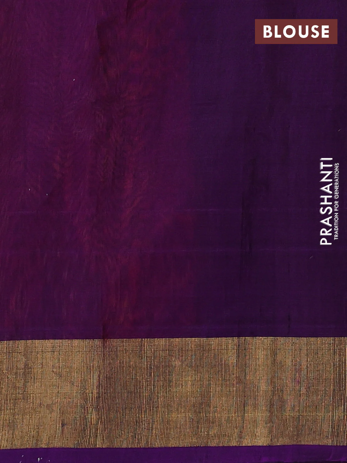 Ikat silk cotton saree red shade and purple with allover ikat weaves and zari woven border - Image 3