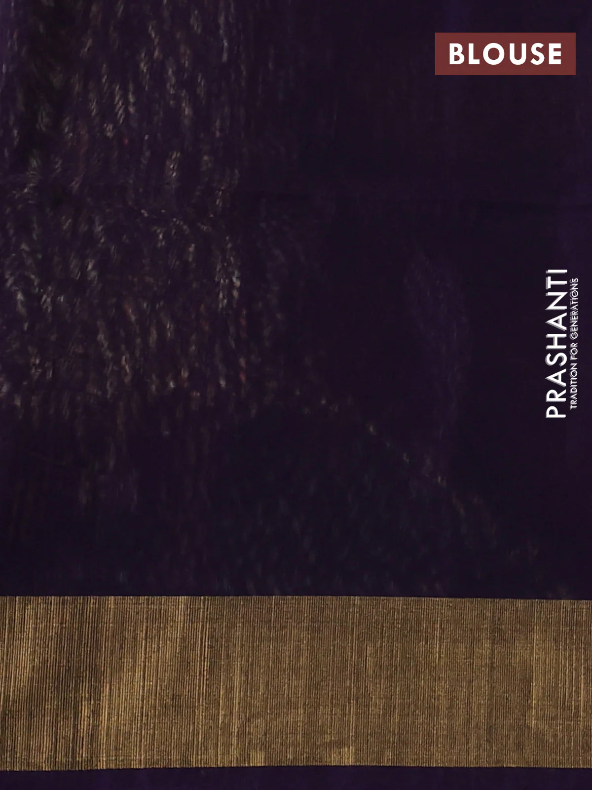 Ikat silk cotton saree sandal and deep violet with allover ikat weaves and zari woven border - Image 3