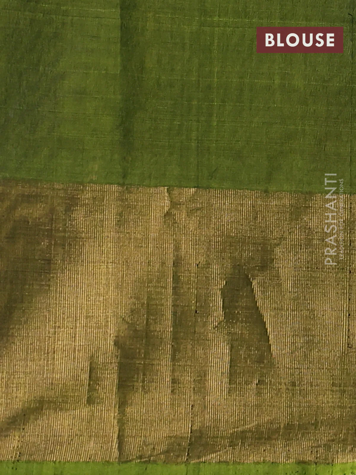 Ikat silk cotton saree violet and light green with alover ikat weaves and long zari woven ikat border - Image 3