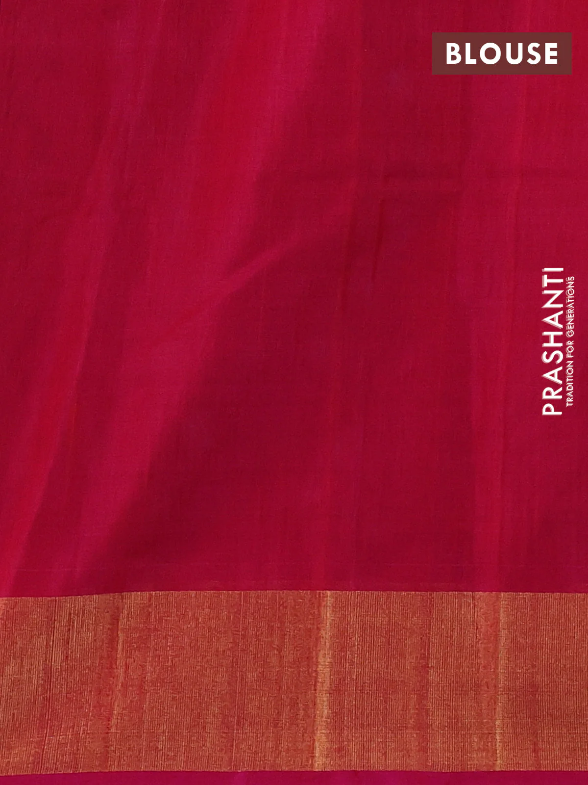 Ikat silk cotton saree violet and pink with allover ikat weaves and zari woven border - Image 3