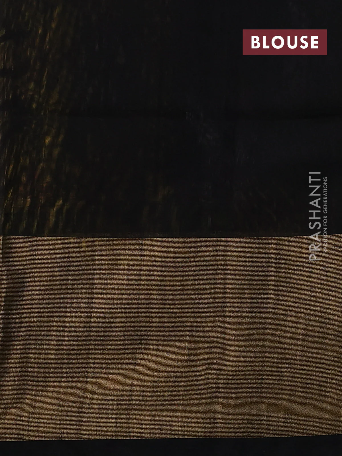 Ikat silk cotton saree yellow and black with allover ikat weaves and long zari woven ikat border - Image 3