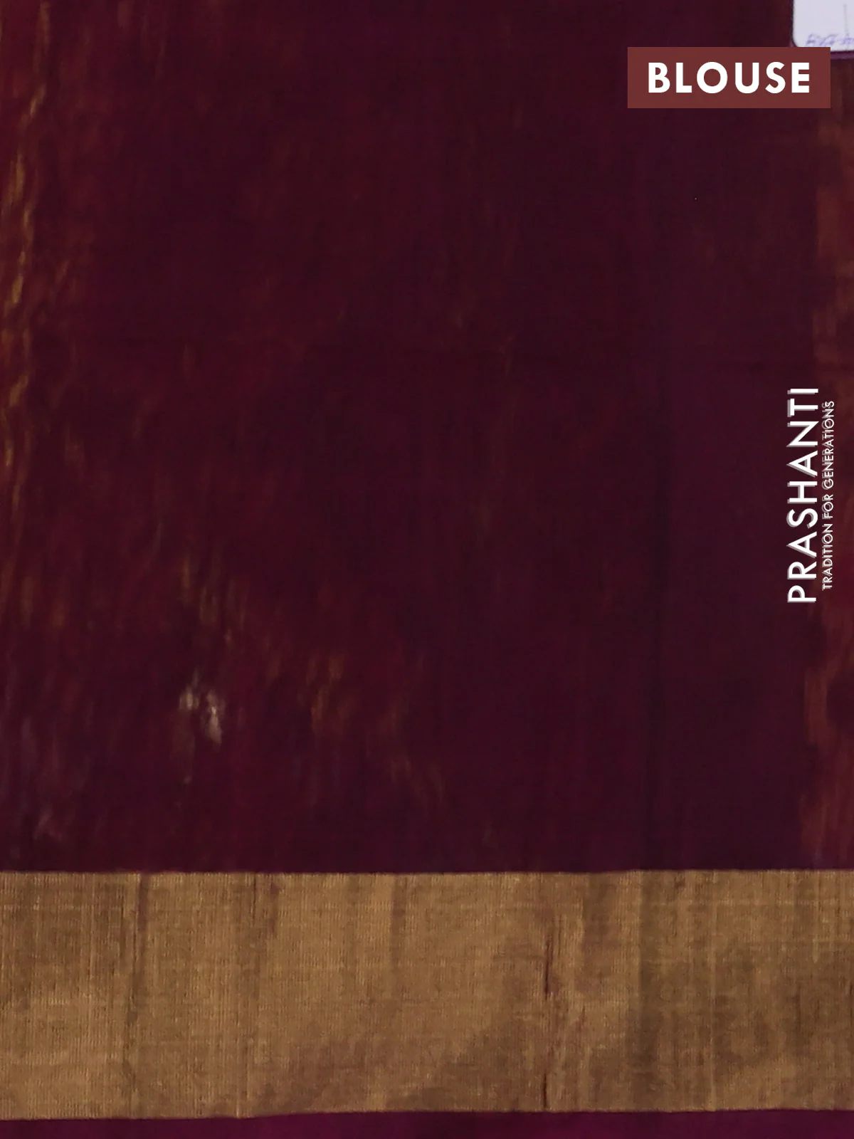 Ikat silk cotton saree yellow and dark magenta pink with allover ikat weaves and zari woven border - Image 3
