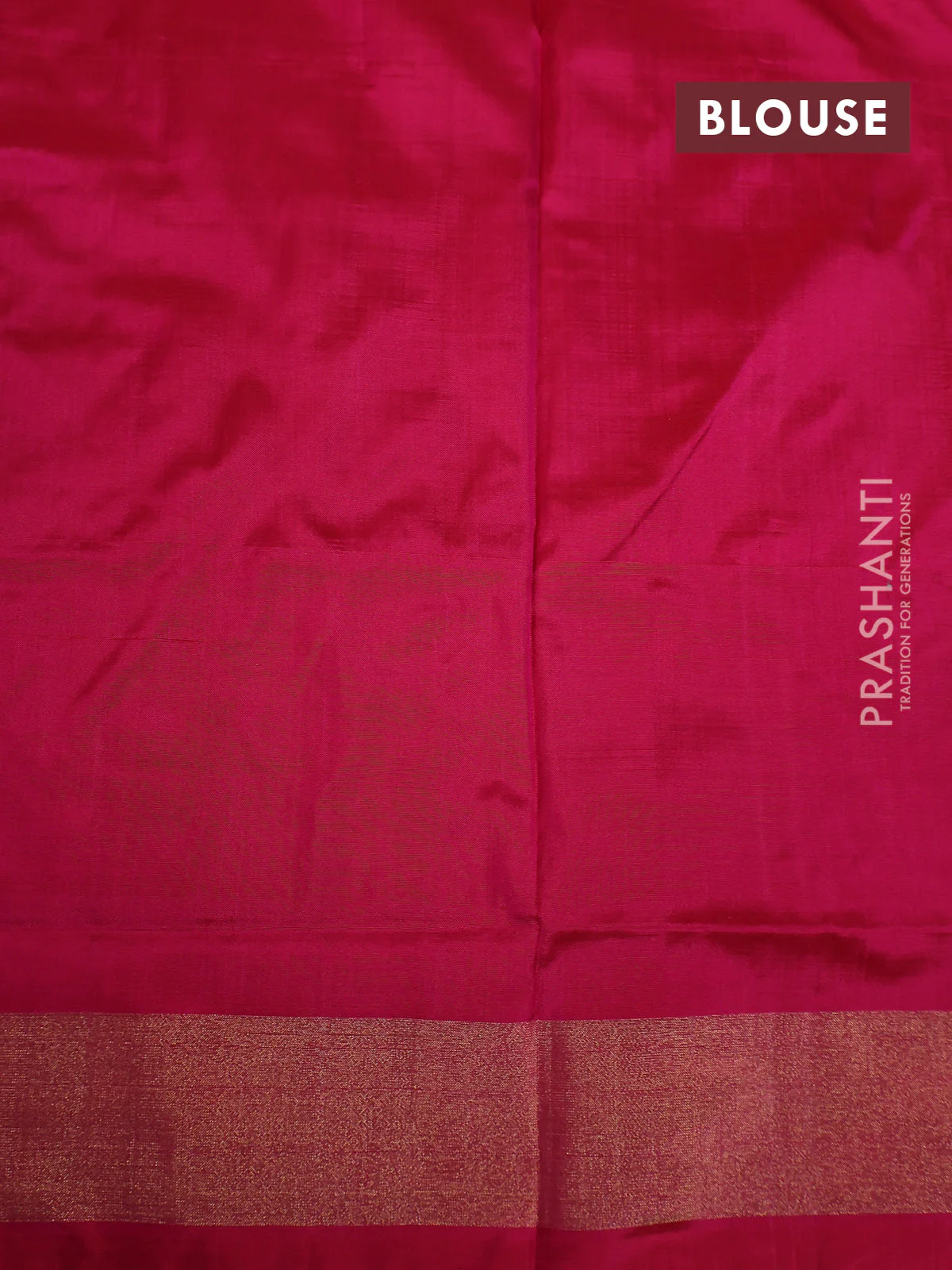 Ikat silk kids lehenga blue and pink with allover ikat weaves and long ikat woven zari border - Image 2