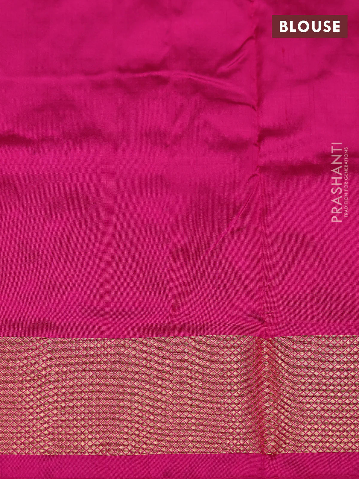 Ikat silk kids lehenga blue shade and pink with allover ikat weaves and long ikat woven zari border - Image 2