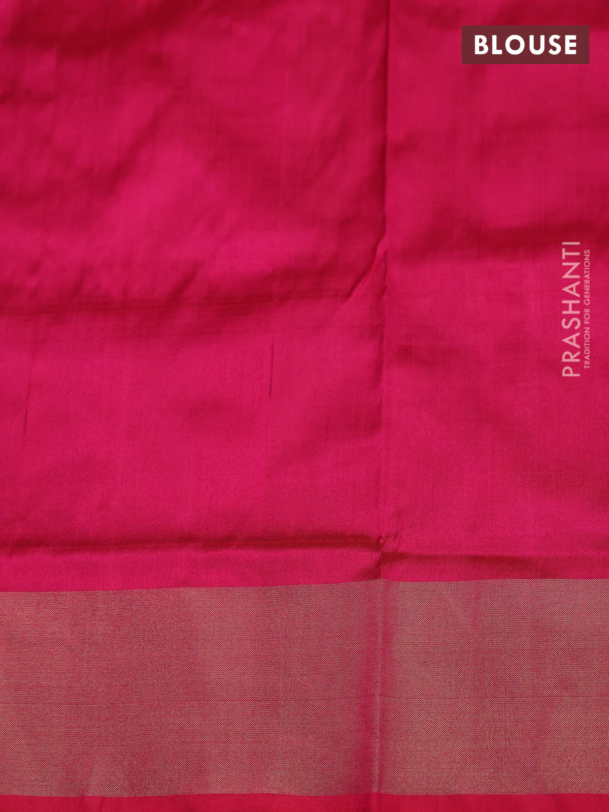 Ikat silk kids lehenga cs blue and pink with allover ikat weaves and long ikat woven zari border - Image 2