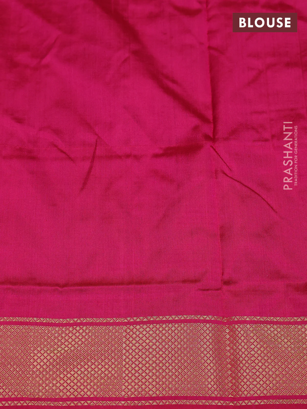 Ikat silk kids lehenga cs blue and pink with allover ikat weaves and long ikat woven zari border - Image 2