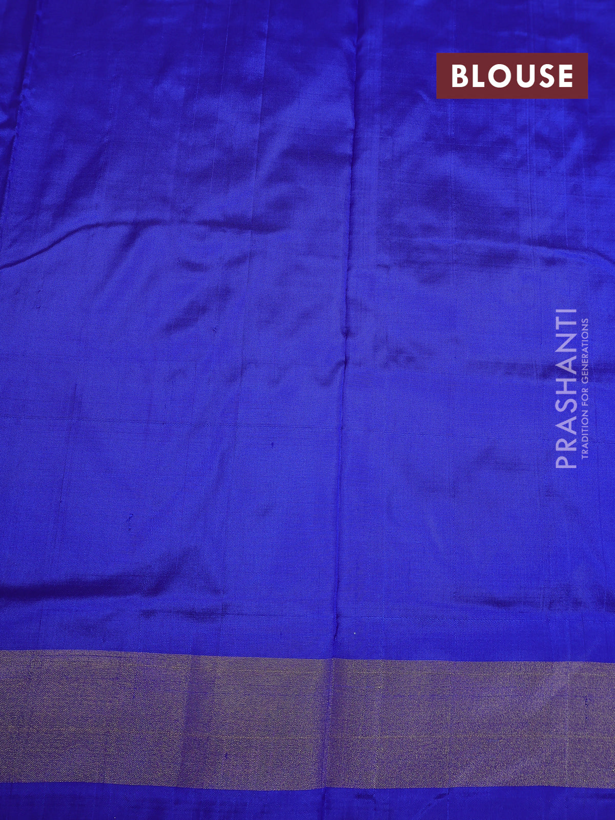 Ikat silk kids lehenga green and blue with allover ikat weaves and long ikat woven zari border - Image 2