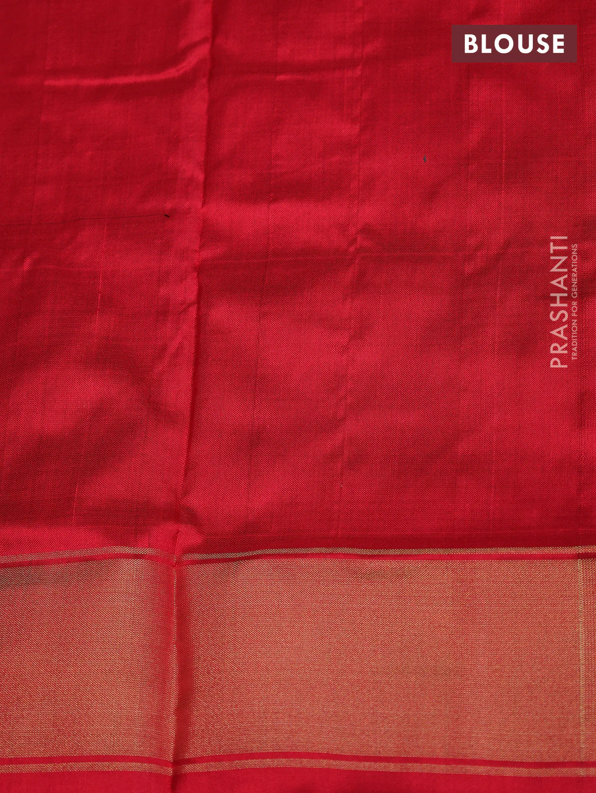 Ikat silk kids lehenga green and red with allover ikat weaves and long ikat woven zari border - Image 2