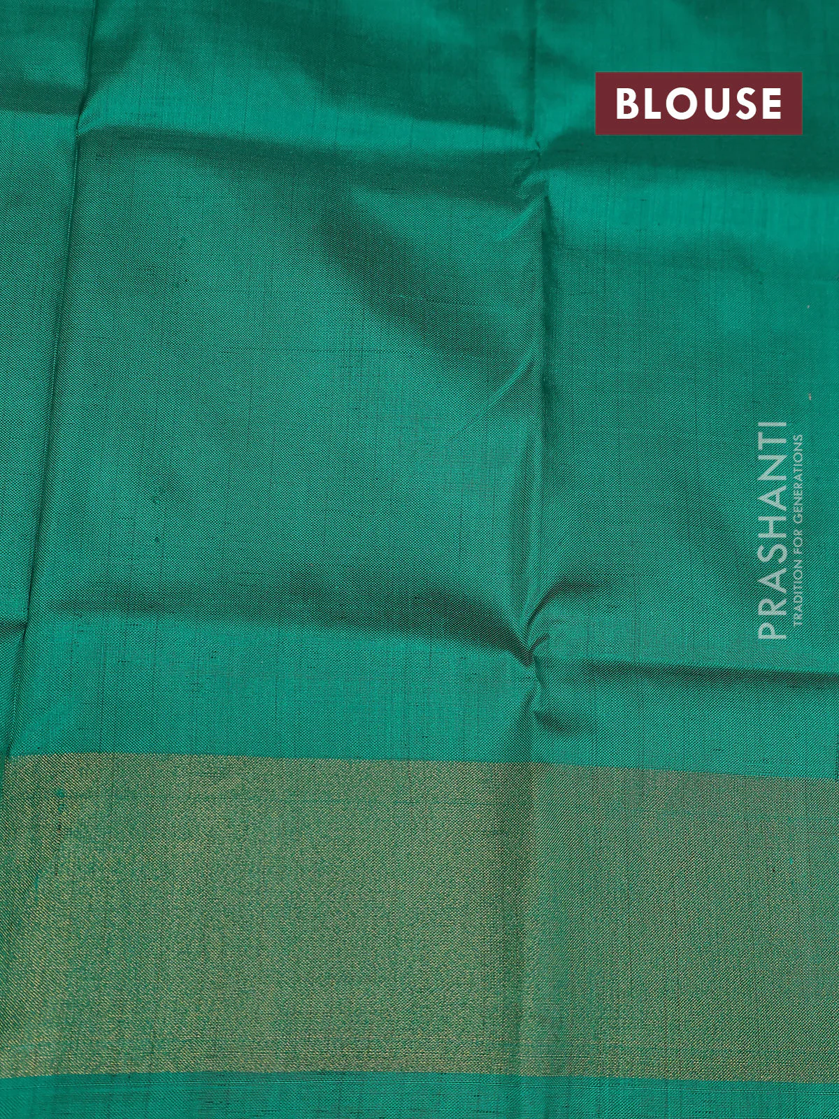 Ikat silk kids lehenga grey and teal green with allover ikat butta weaves and long ikat woven zari border - Image 2