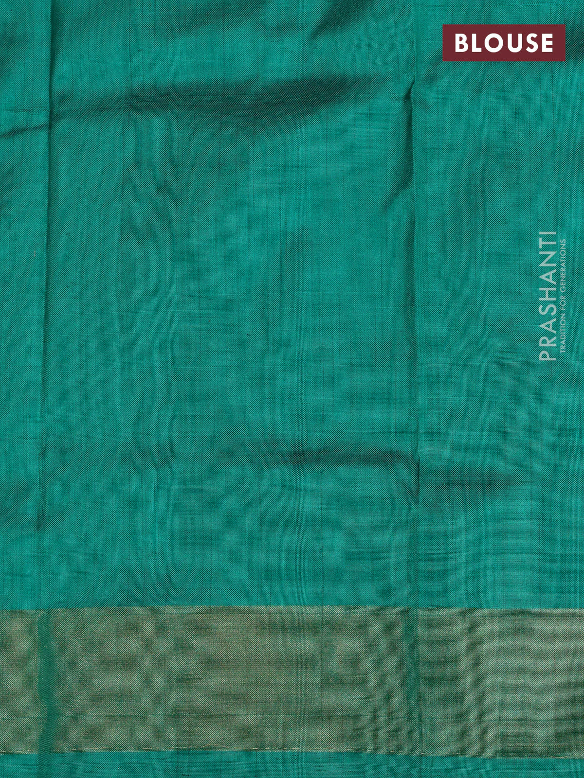 Ikat silk kids lehenga grey and teal green with allover ikat weaves and long ikat woven zari border - Image 2