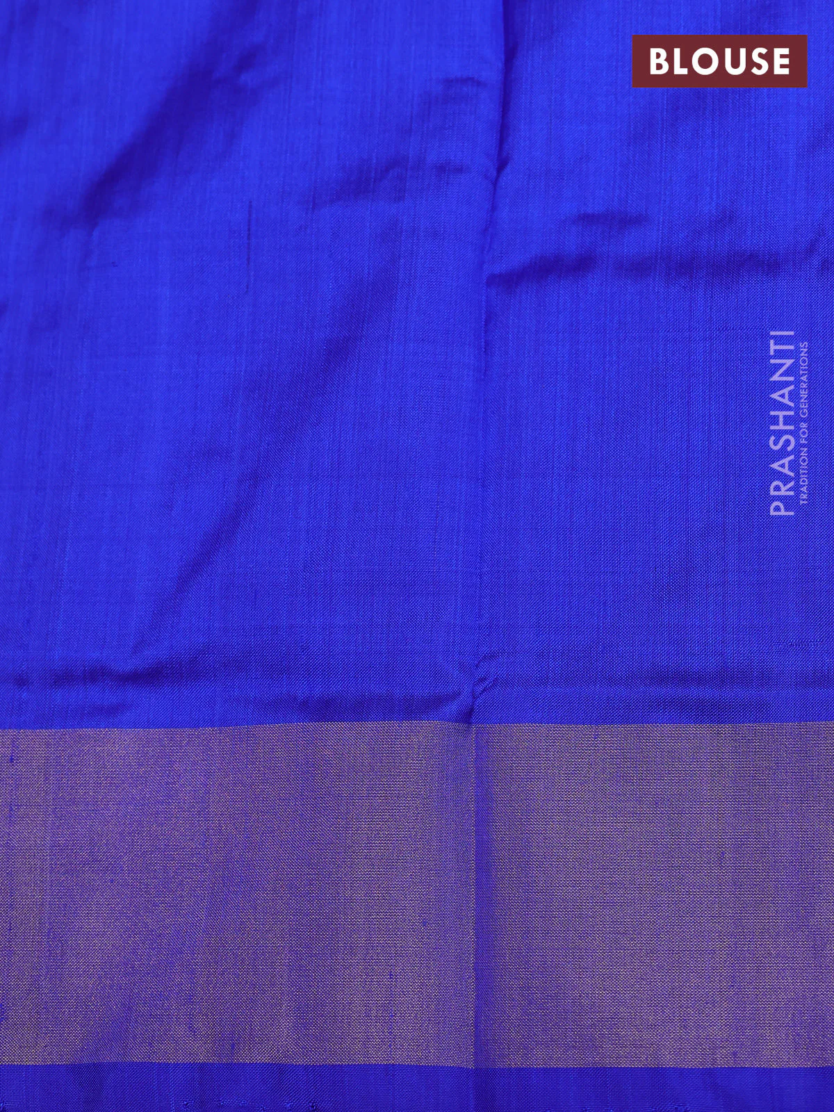 Ikat silk kids lehenga light green and blue with allover ikat weaves and long ikat woven zari border - Image 2