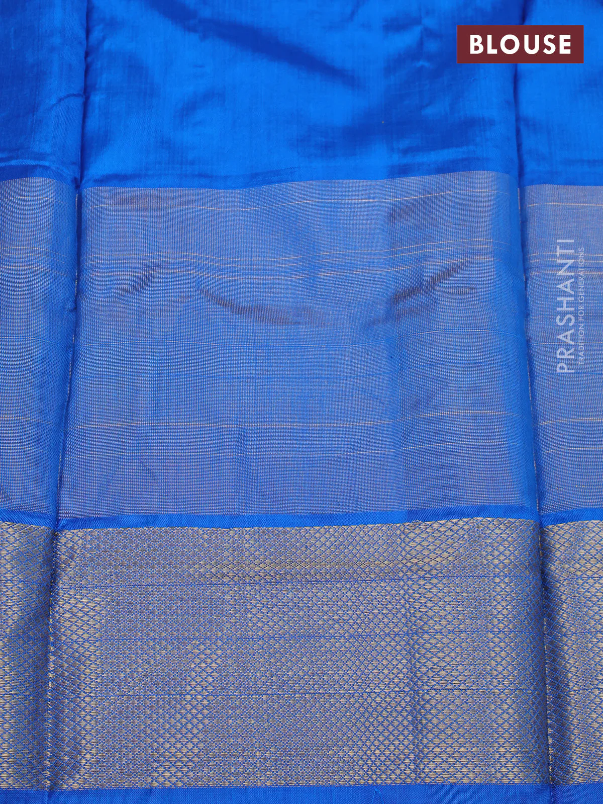 Ikat silk kids lehenga light green and cs blue with allover ikat weaves and long ikat woven zari border - Image 2