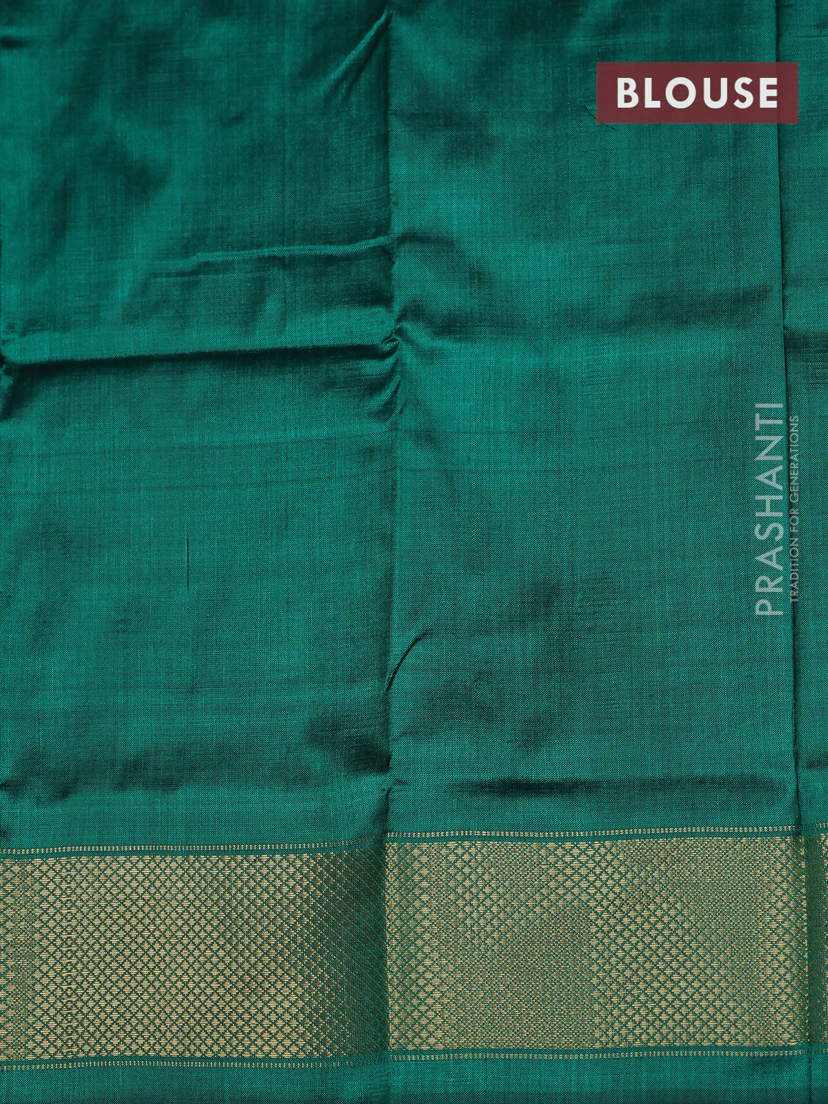 Ikat silk kids lehenga orange and teal green with allover ikat weaves and long ikat woven zari border - Image 2