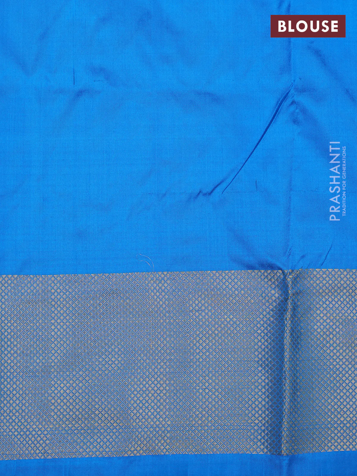 Ikat silk kids lehenga pink and cs blue with allover ikat weaves and long ikat woven zari border - Image 2