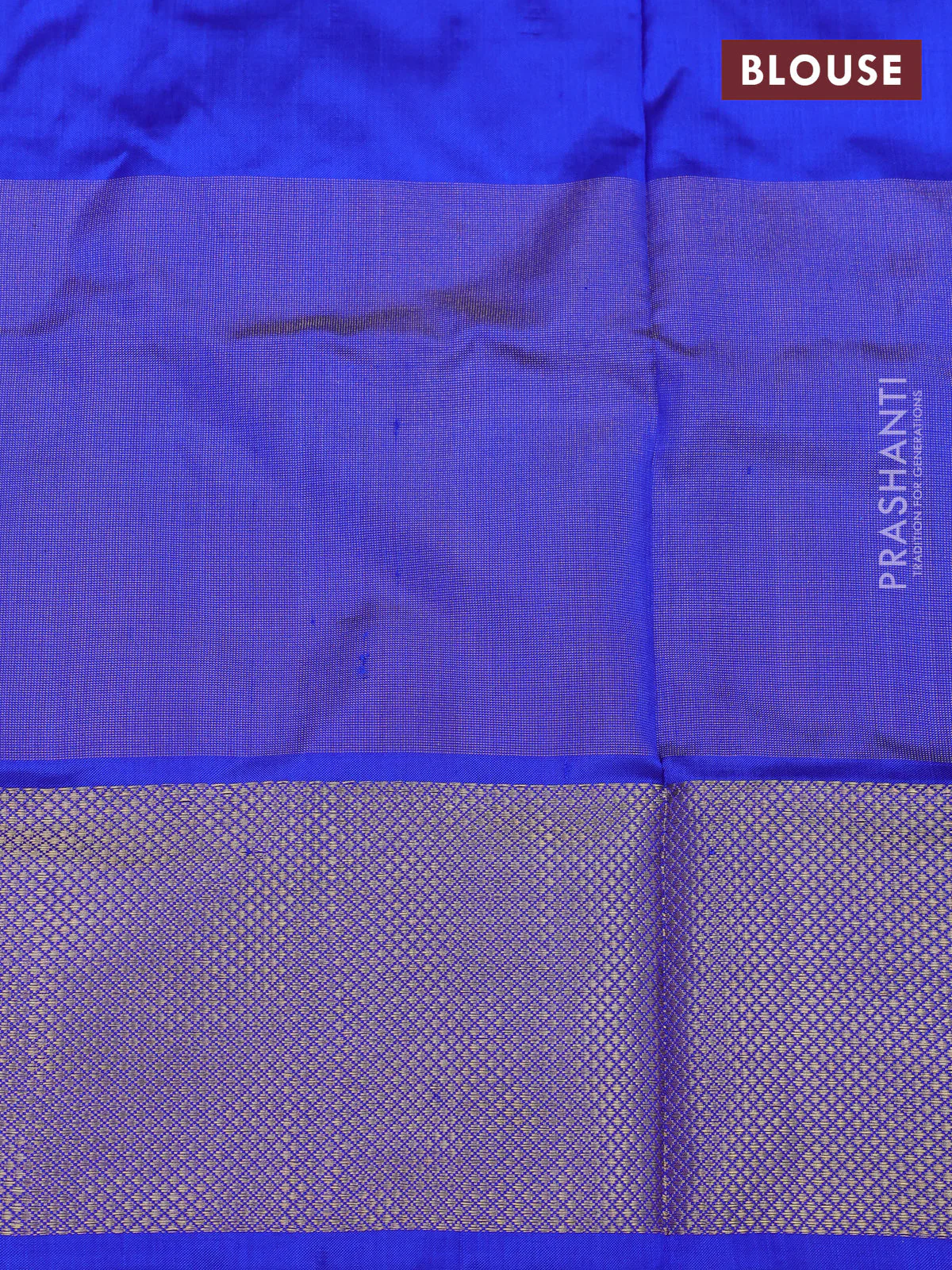 Ikat silk kids lehenga purple shade and blue with allover ikat weaves and long ikat woven zari border - Image 2