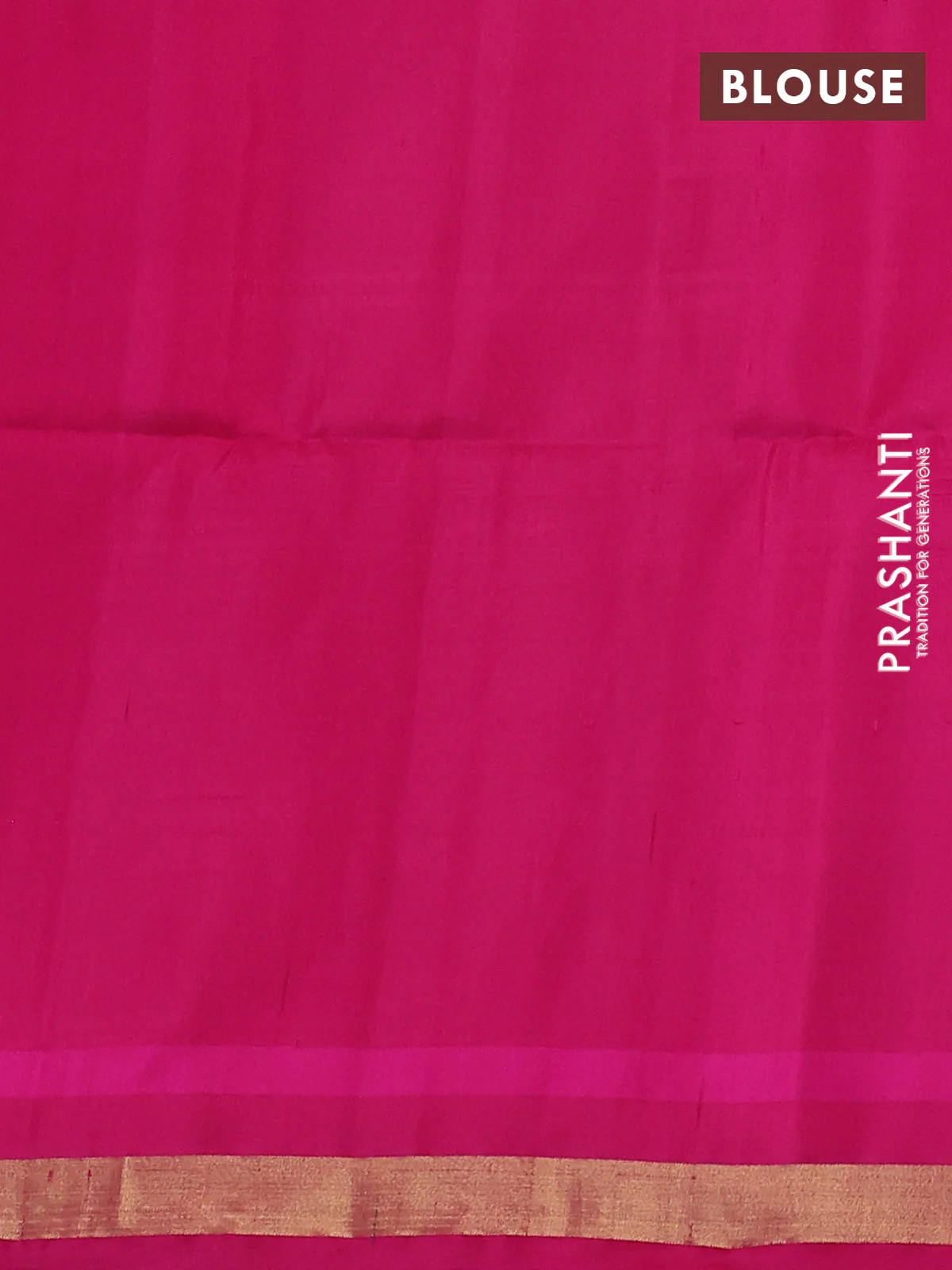 Ikat soft silk saree blue and dark pink with allover checks & ikat weaves and zari woven border - Image 4
