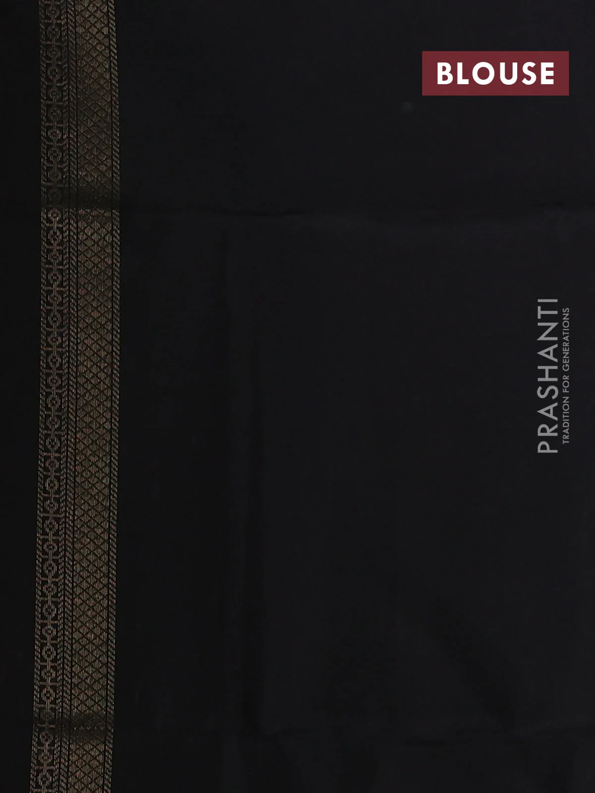 Ikat soft silk saree dual shade od pinkish red and black with allover ikat weaves and zari woven border - Image 4