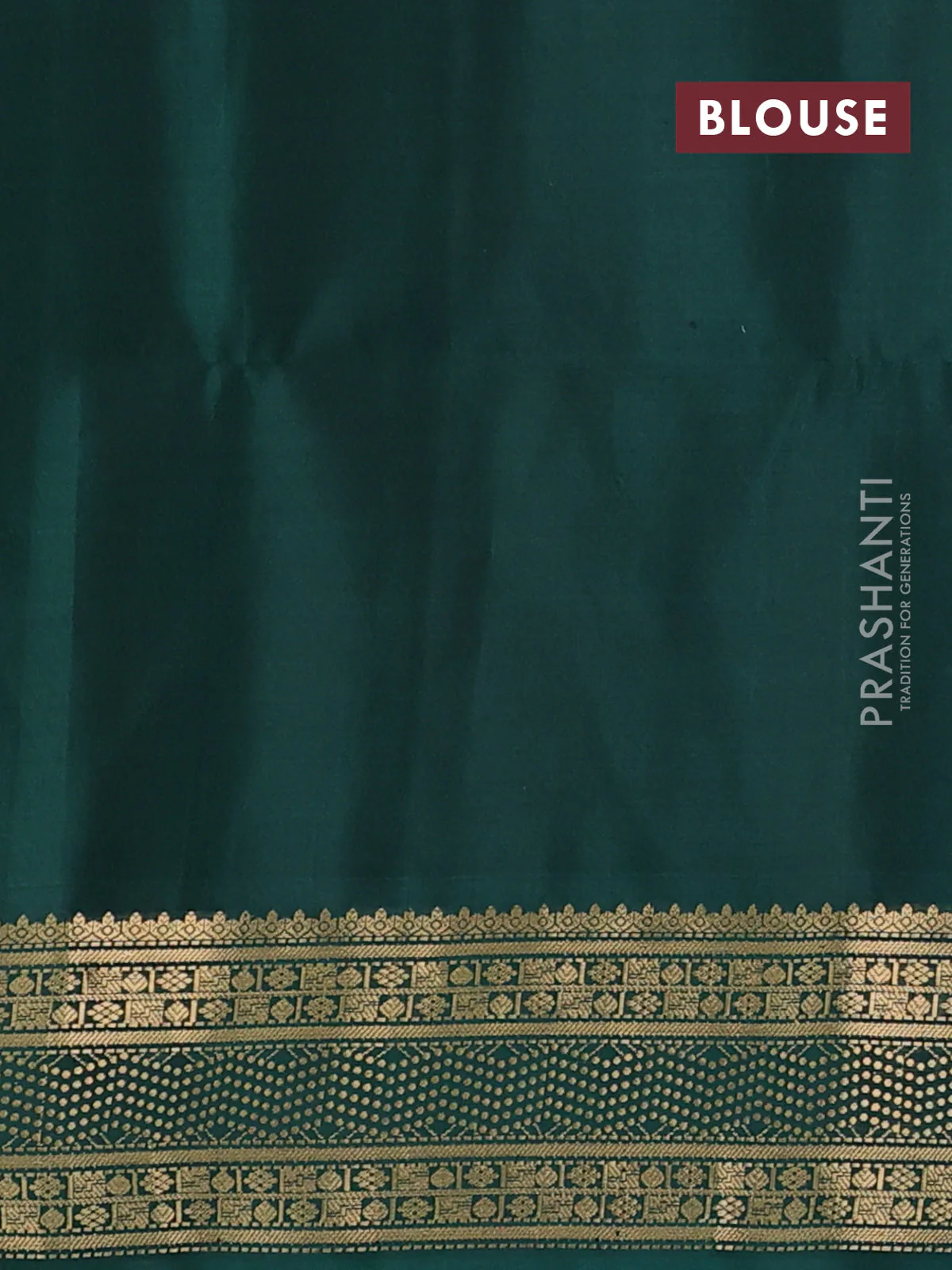 Ikat soft silk saree mehendi green and green with allover ikat weaves and zari woven border - Image 3