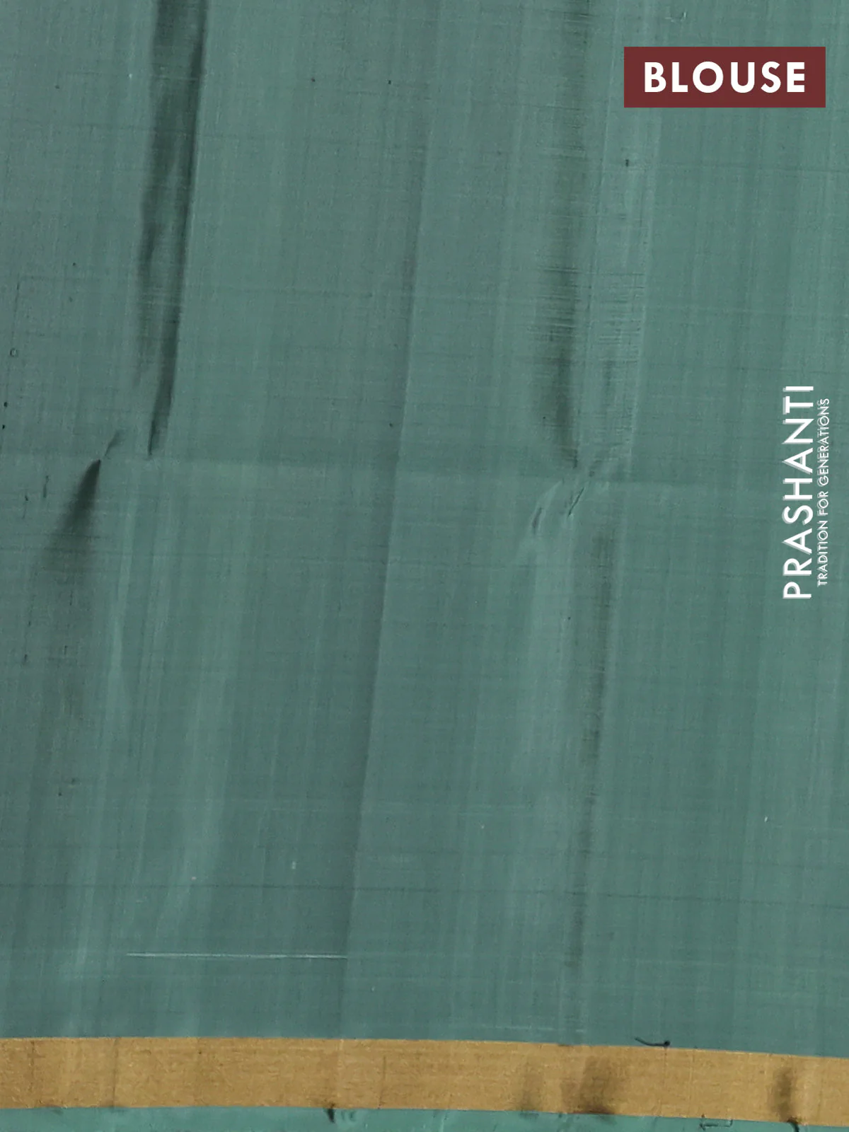 Ikat soft silk saree pastel green with allover ikat weaves and zari woven border - Image 4