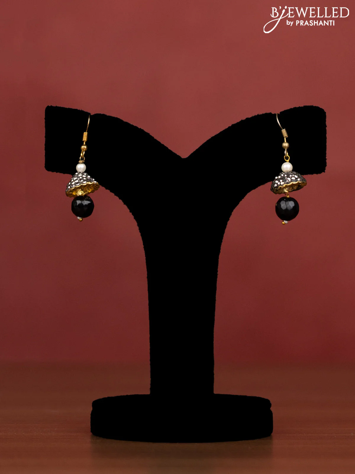 Jaipur multilayer beaded black necklace - Image 2