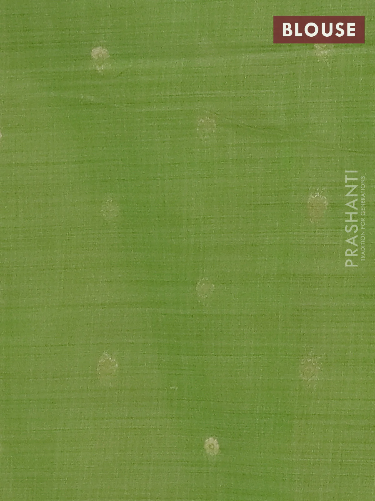 Jamdhani cotton saree beige and light green with allover thread woven buttas and jamdhani pallu - Image 4