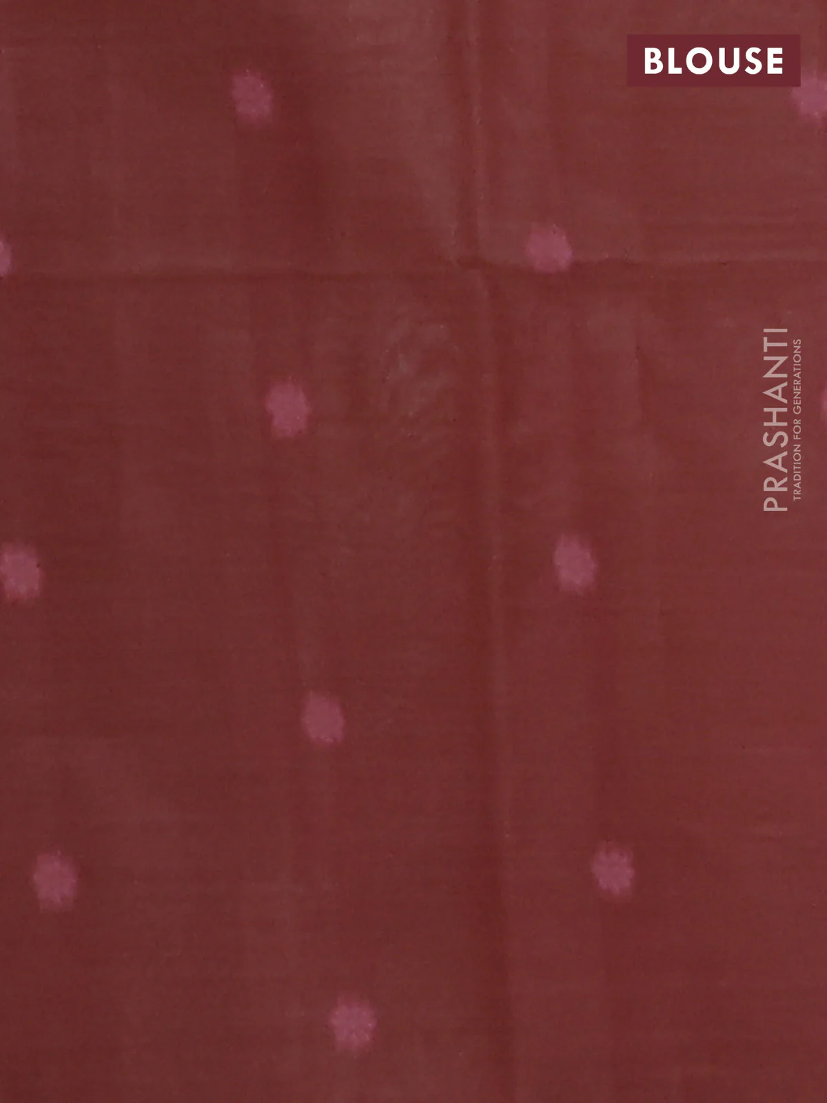 Jamdhani cotton saree beige and wine shade with thread woven buttas and thread weaving pallu - Image 4