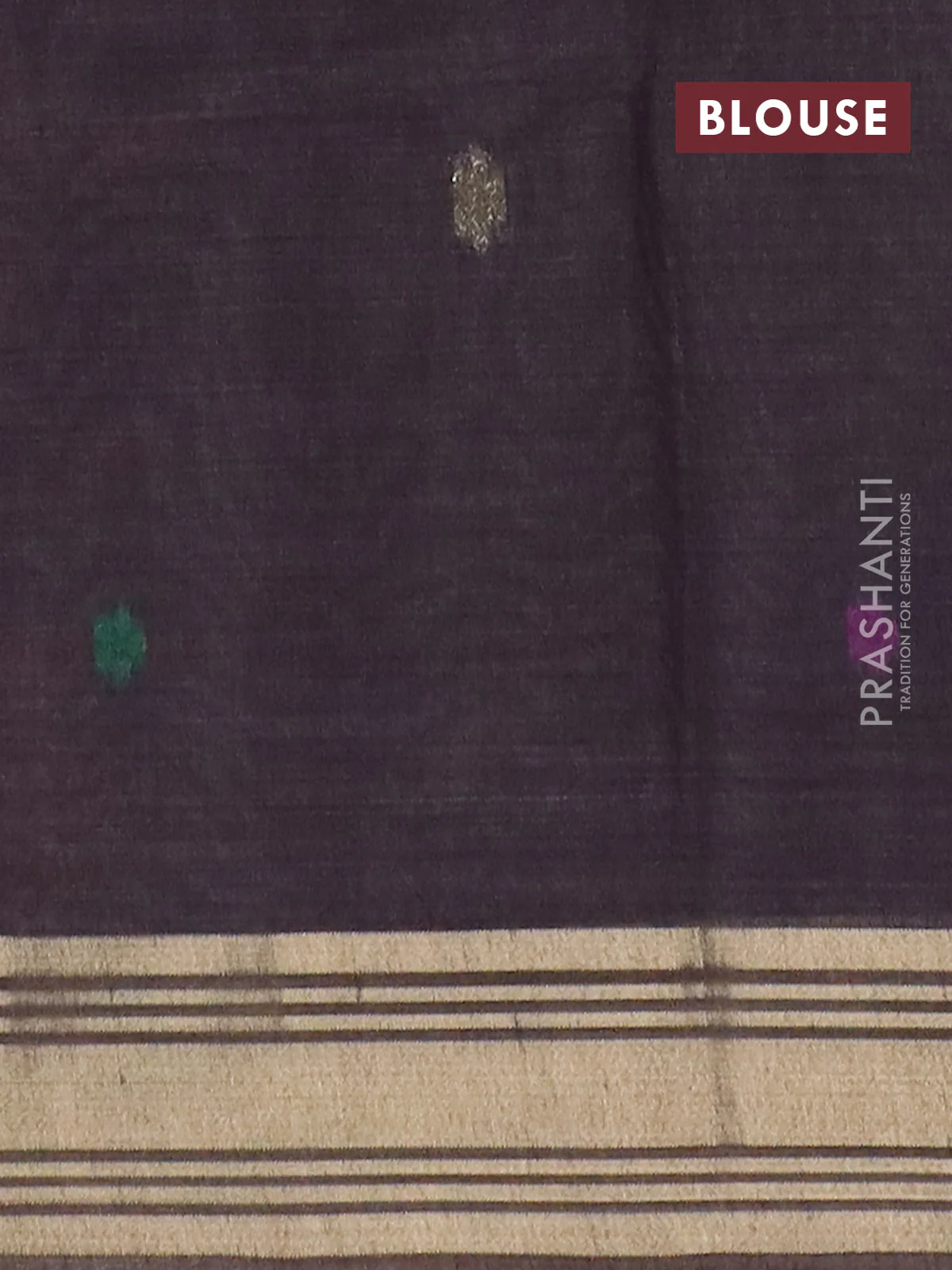 Jamdhani cotton saree pech pink with thread woven buttas & embroidery work and embroidery jamdhani pallu - Image 4