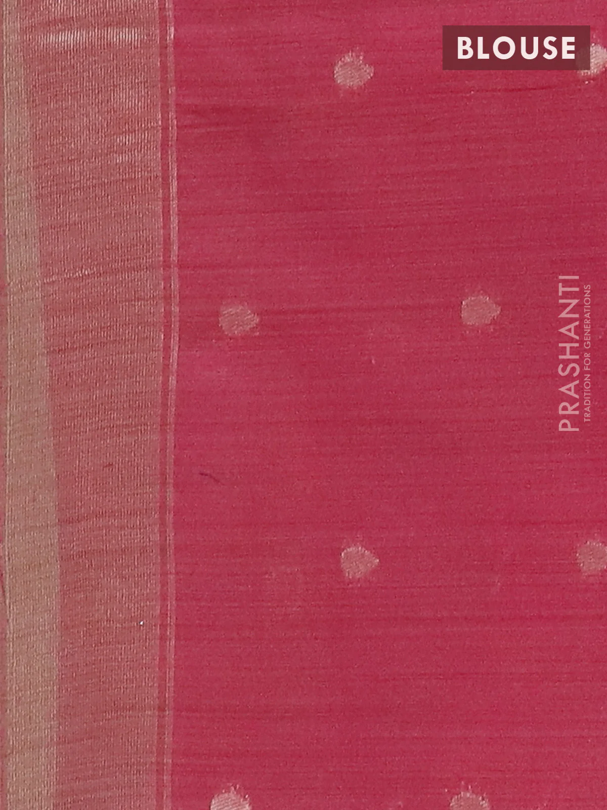 Jamdhani cotton saree pista green and maroon with thread woven buttas and jamdhani pallu - Image 4