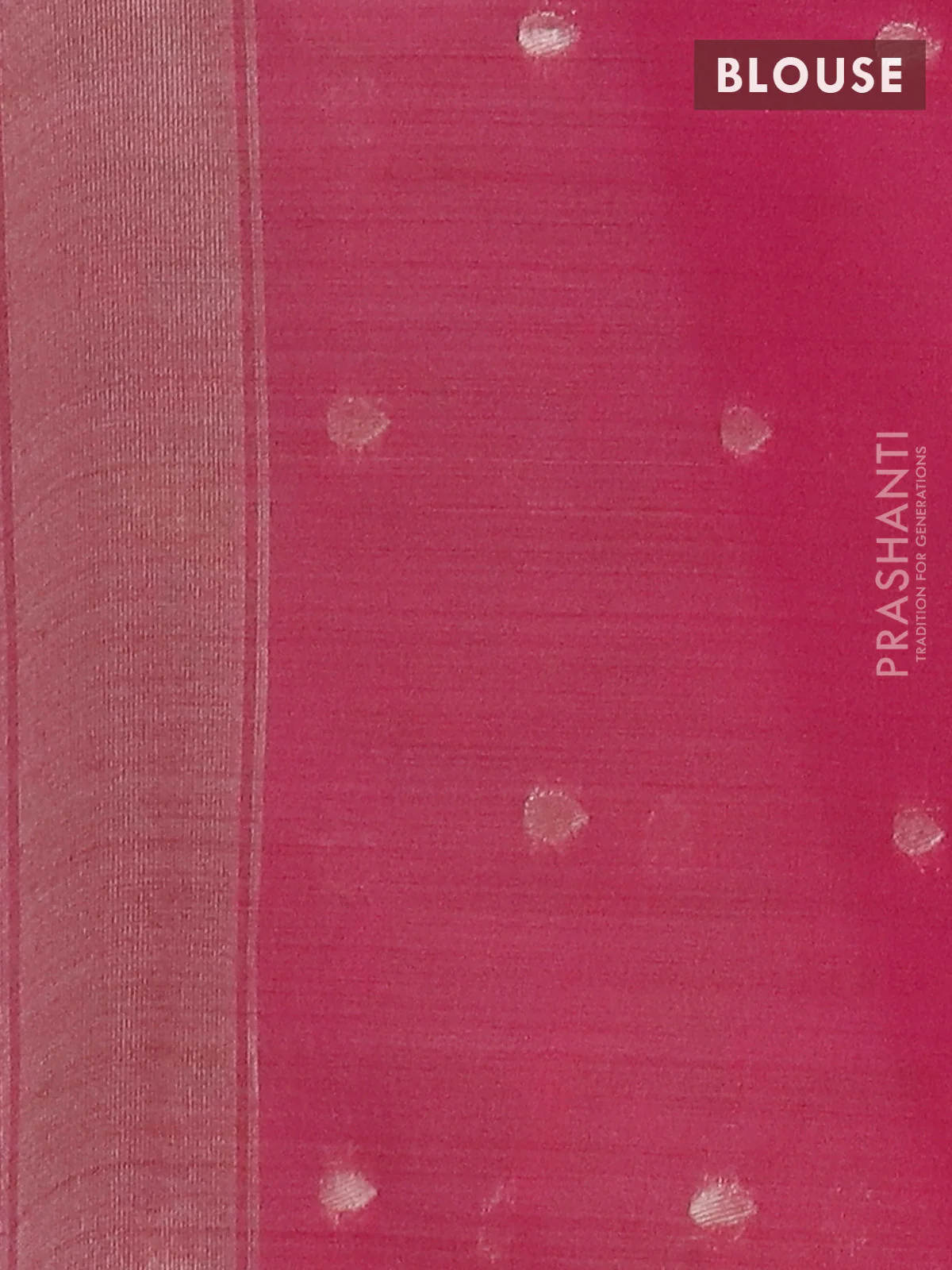 Jamdhani cotton saree teal blue and pink with thread woven buttas and jamdhani pallu - Image 4