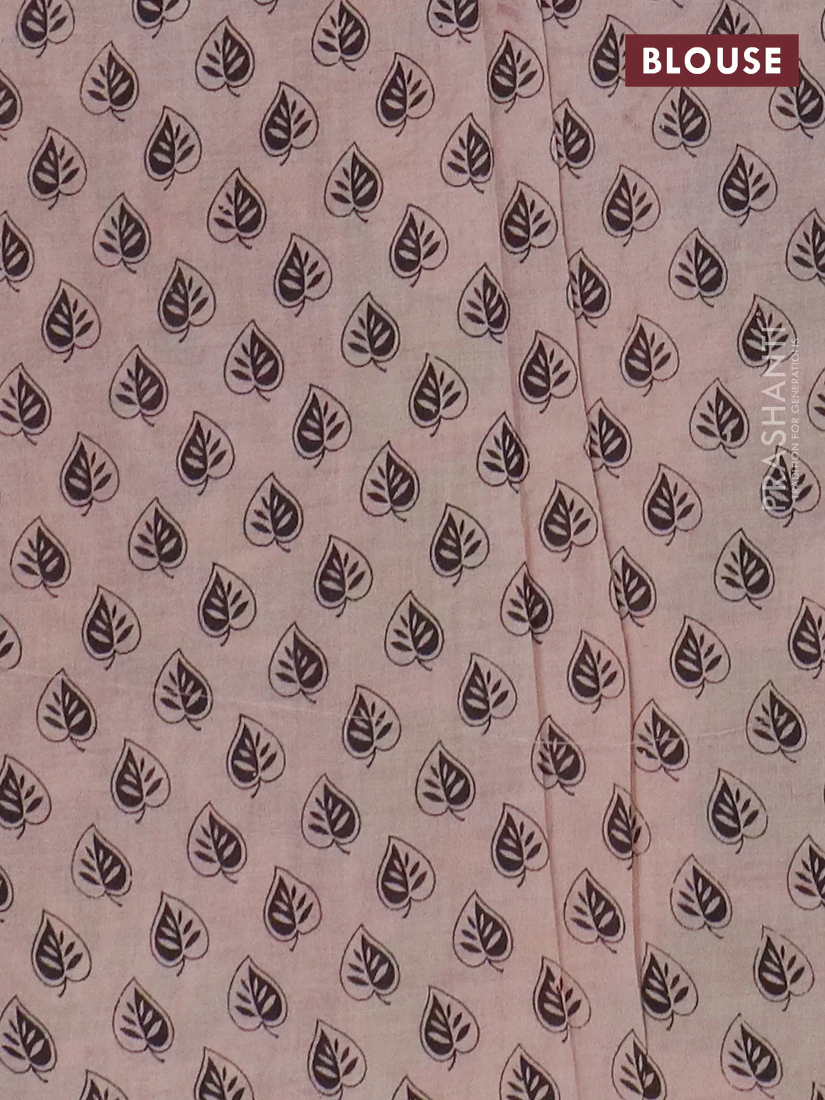 Kalamkari cotton saree light green and brown with allover pichwai prints and printed border - Image 4