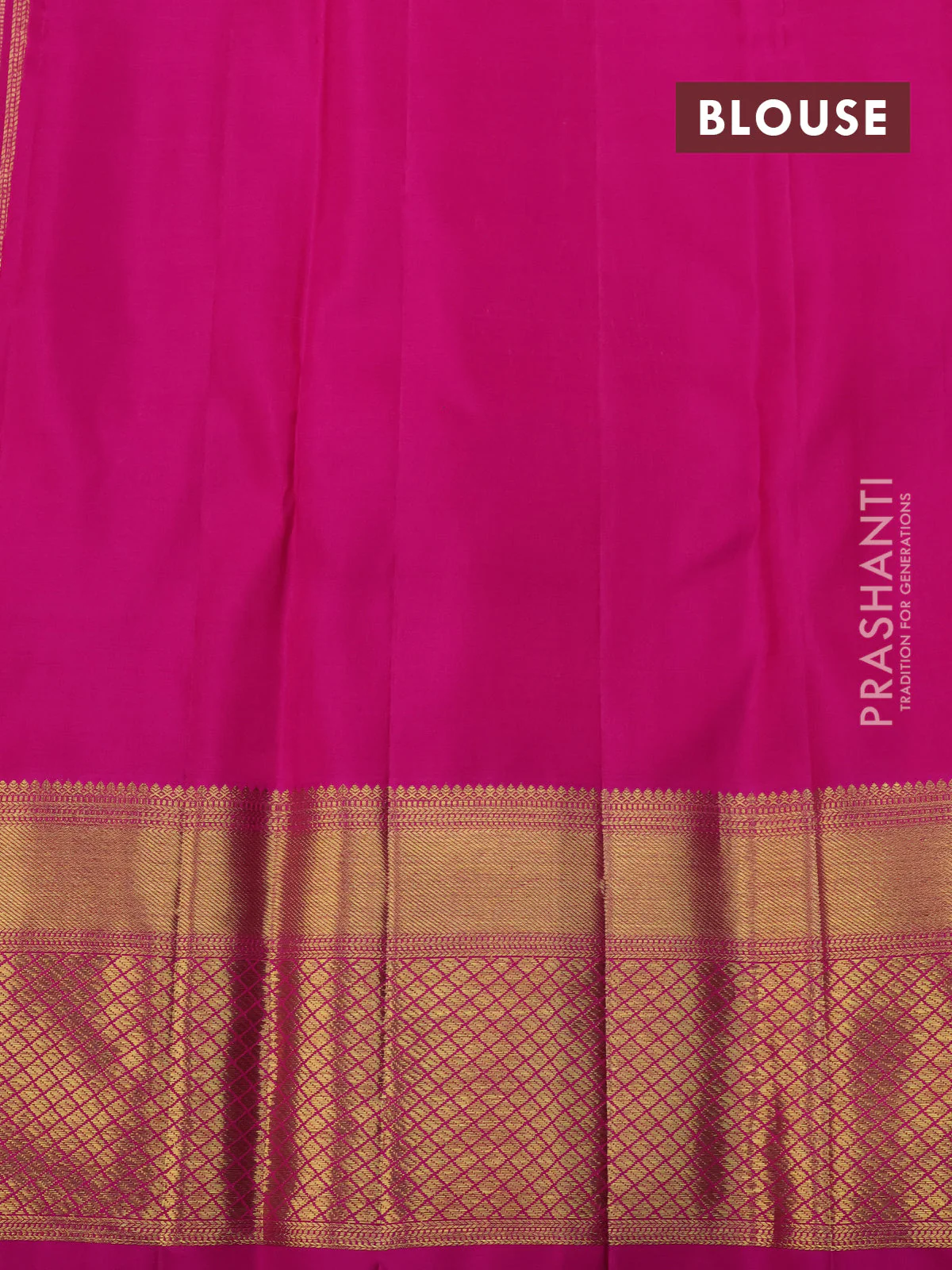 Kanchipuram kora silk saree orange and pink with allover floral zari weaves and zari woven border - Image 4
