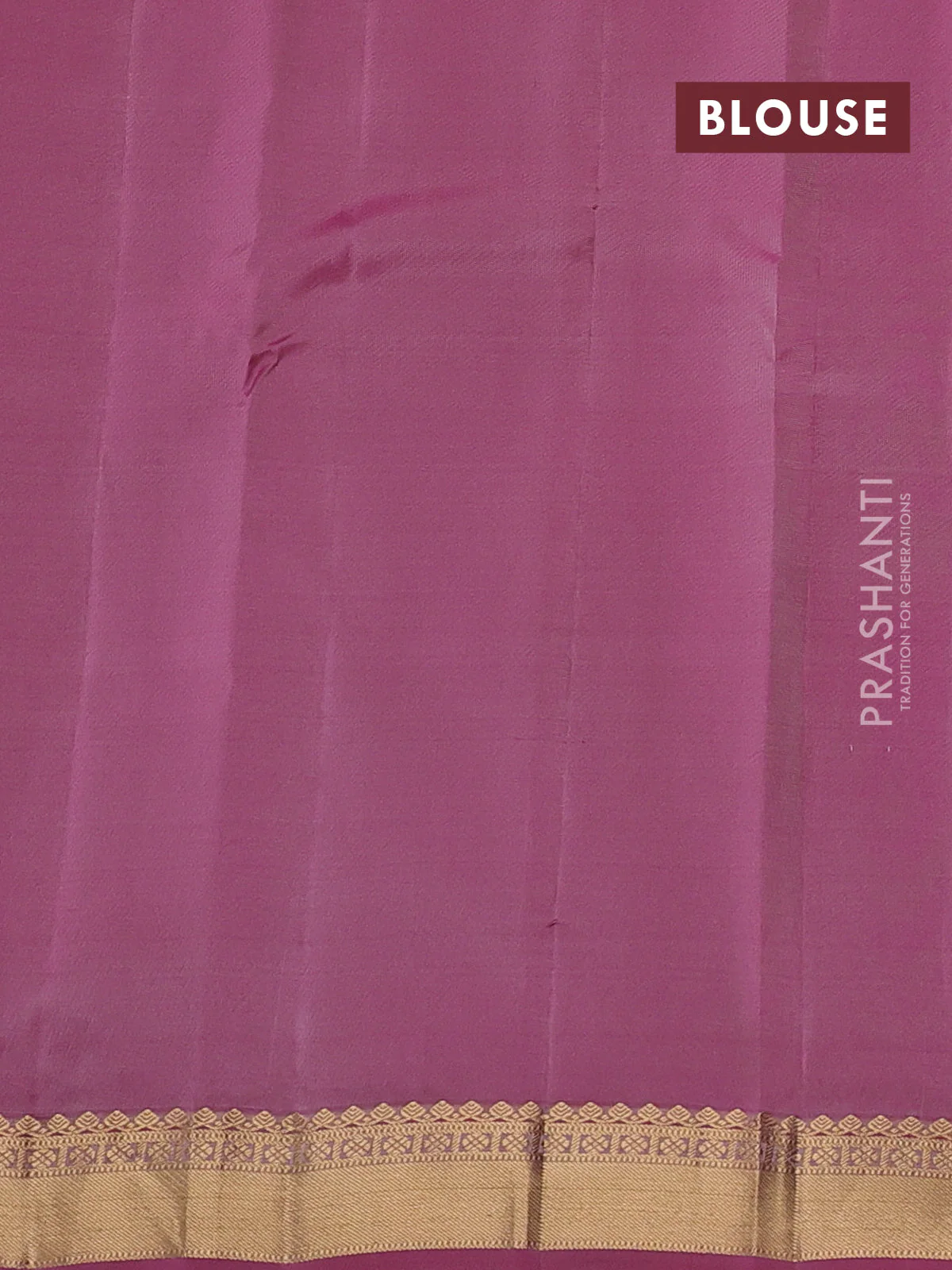 Kanchipuram silk saree beige and pink with zari woven buttas and zari woven border - Image 3